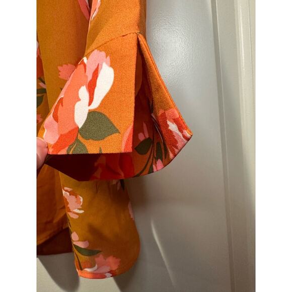 Daniel Rainn | NWT | XS Petite | Floral blouse back zipper feminine grandma boho - Picture 9 of 10